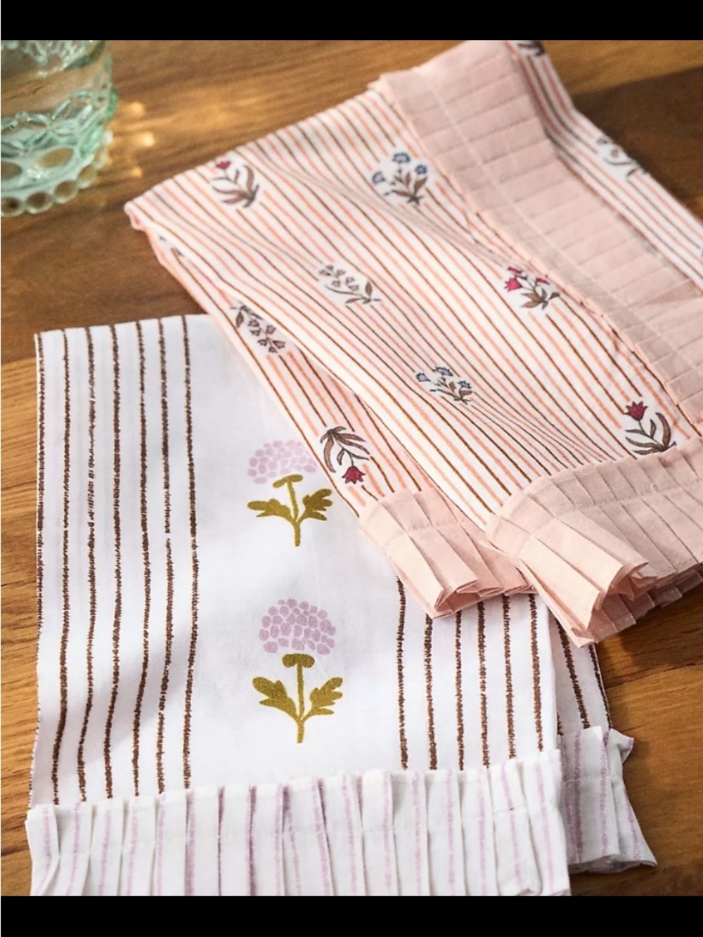 Anthropologie Brigette Napkins. Set of Two.